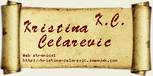 Kristina Čelarević vizit kartica